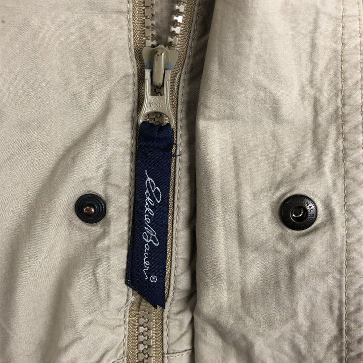 1990'S Eddie Bauer Cotton Jacket, Men's Size L (approx.), Vintage cotton Khaki type beige Vintage Second Hand