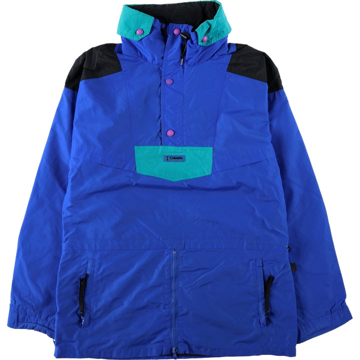 90'S Vintage Columbia Anorak Jacket with White Tag, Men's Size Medium unclear blue type Vintage Second Hand