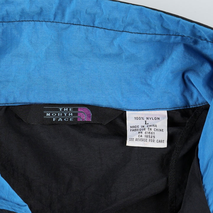 1990'S The North Face Anorak Jacket, Men's Size L (approx.), Vintage Nylon black type Vintage Second Hand