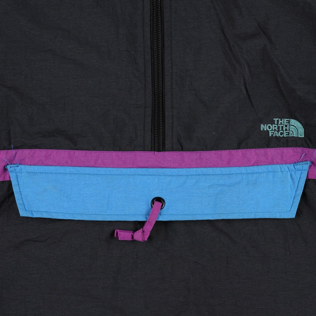 1990'S The North Face Anorak Jacket, Men's Size L (approx.), Vintage Nylon black type Vintage Second Hand