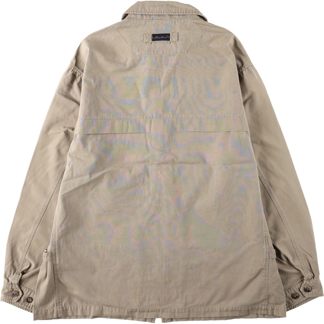 2000'S Eddie Bauer cotton jacket, men's size L (approx.) cotton Beige type Vintage Second Hand