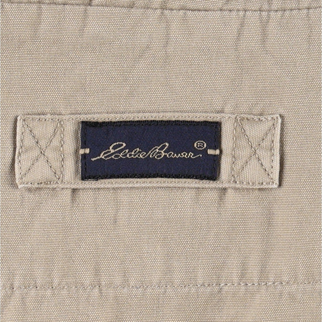 2000'S Eddie Bauer cotton jacket, men's size L (approx.) cotton Beige type Vintage Second Hand