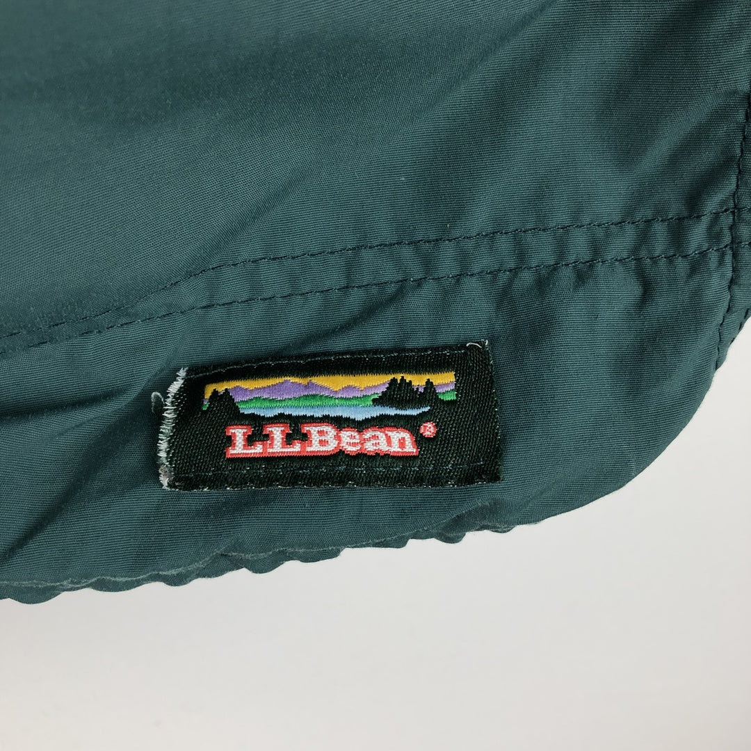 ~90'S LL Bean Anorak Parka with Mountain Logo and Katahdin Logo, Men's XL equivalent, Vintage unclear green type Vintage Second Hand