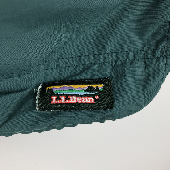 ~90'S LL Bean Anorak Parka with Mountain Logo and Katahdin Logo, Men's XL equivalent, Vintage unclear green type Vintage Second Hand