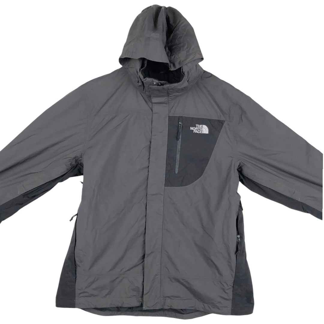 THE NORTH FACE HYVENT Mountain Parka Shell Jacket Men's L size Nylon Charcoal Vintage Second Hand