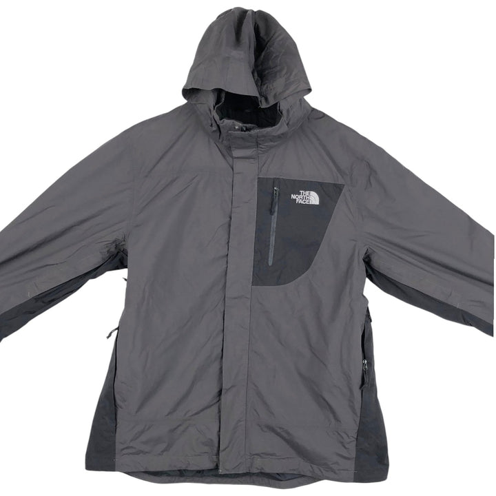 THE NORTH FACE HYVENT Mountain Parka Shell Jacket Men's L size Nylon Charcoal Vintage Second Hand