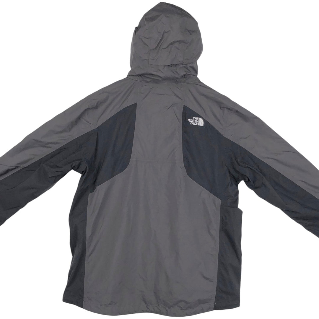 THE NORTH FACE HYVENT Mountain Parka Shell Jacket Men's L size Nylon Charcoal Vintage Second Hand
