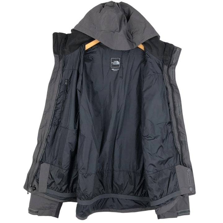 THE NORTH FACE HYVENT Mountain Parka Shell Jacket Men's L size Nylon Charcoal Vintage Second Hand