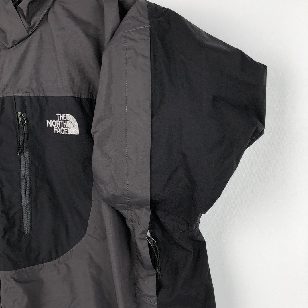 THE NORTH FACE HYVENT Mountain Parka Shell Jacket Men's L size Nylon Charcoal Vintage Second Hand