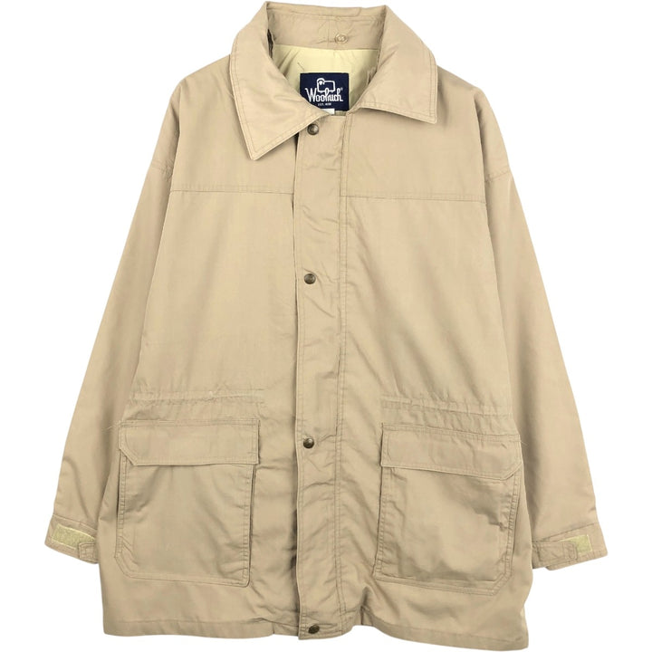 1990'S Woolrich Mountain Jacket Shell Jacket, Made in USA, Men's XL equivalent, Vintage unclear Beige type Vintage Second Hand