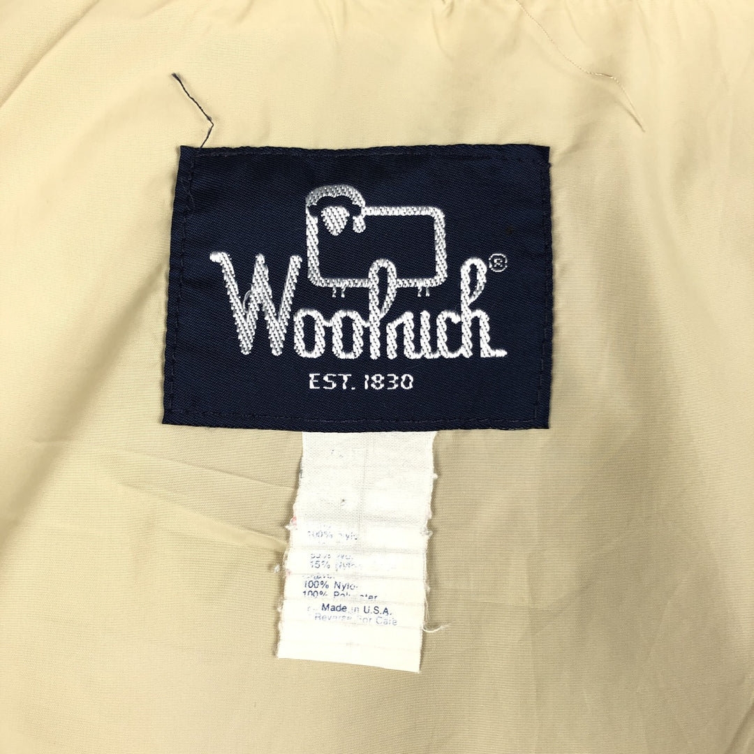 1990'S Woolrich Mountain Jacket Shell Jacket, Made in USA, Men's XL equivalent, Vintage unclear Beige type Vintage Second Hand