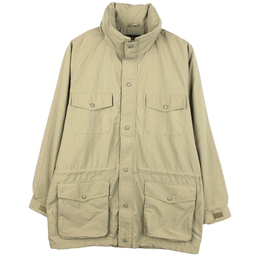80s-90'S Eddie Bauer Black Tag Mountain Jacket Shell Jacket Men's L Size Vintage Nylon Khaki type beige Vintage Second Hand