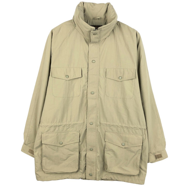 80s-90'S Eddie Bauer Black Tag Mountain Jacket Shell Jacket Men's L Size Vintage Nylon Khaki type beige Vintage Second Hand