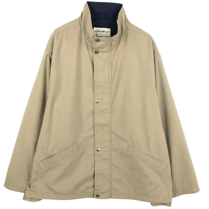 1990'S Eddie Bauer Mountain Jacket Shell Jacket Men's Size L (Equivalent) Vintage Nylon Beige type Vintage Second Hand