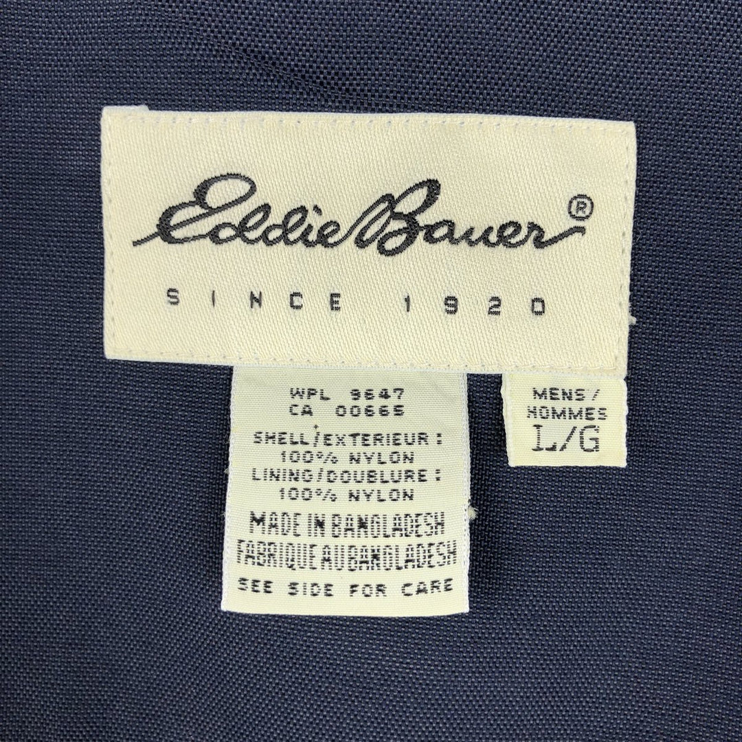 1990'S Eddie Bauer Mountain Jacket Shell Jacket Men's Size L (Equivalent) Vintage Nylon Beige type Vintage Second Hand