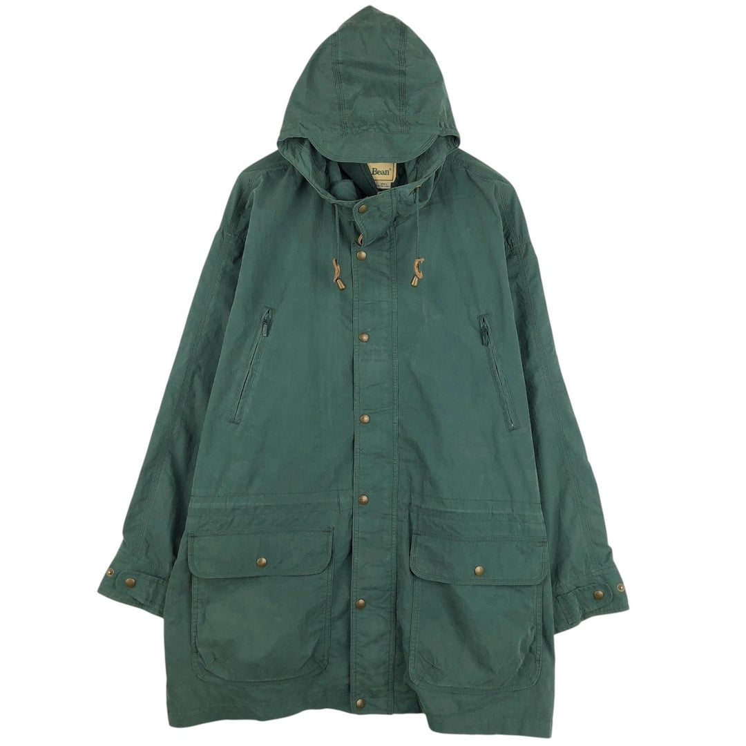 Vintage 1990'S LLBean Mountain Parka Shell Jacket, Men's Size XL. cotton green type Vintage Second Hand