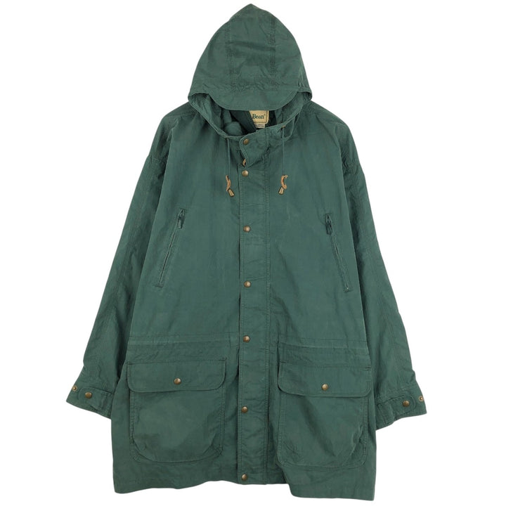 Vintage 1990'S LLBean Mountain Parka Shell Jacket, Men's Size XL. cotton green type Vintage Second Hand