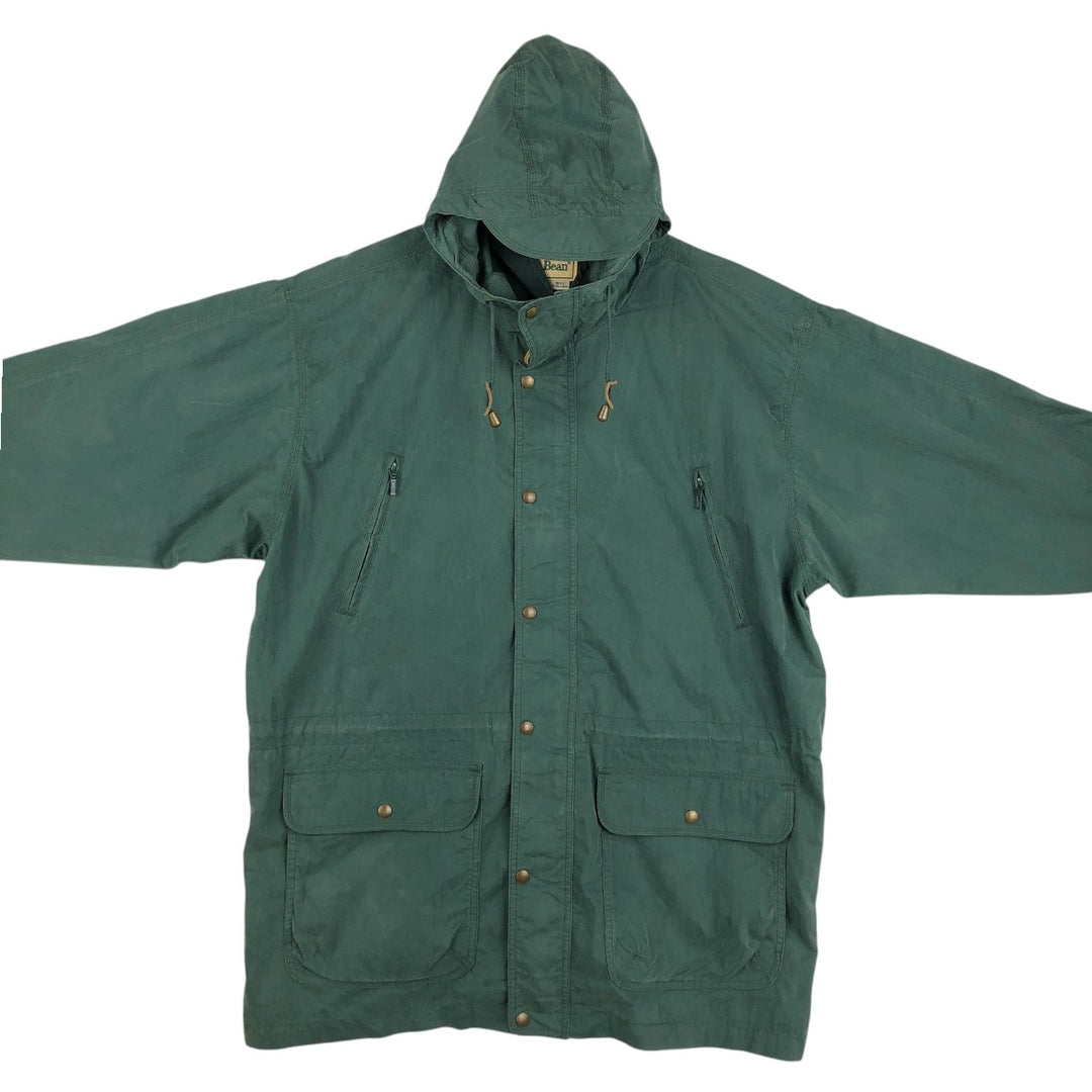Vintage 1990'S LLBean Mountain Parka Shell Jacket, Men's Size XL. cotton green type Vintage Second Hand