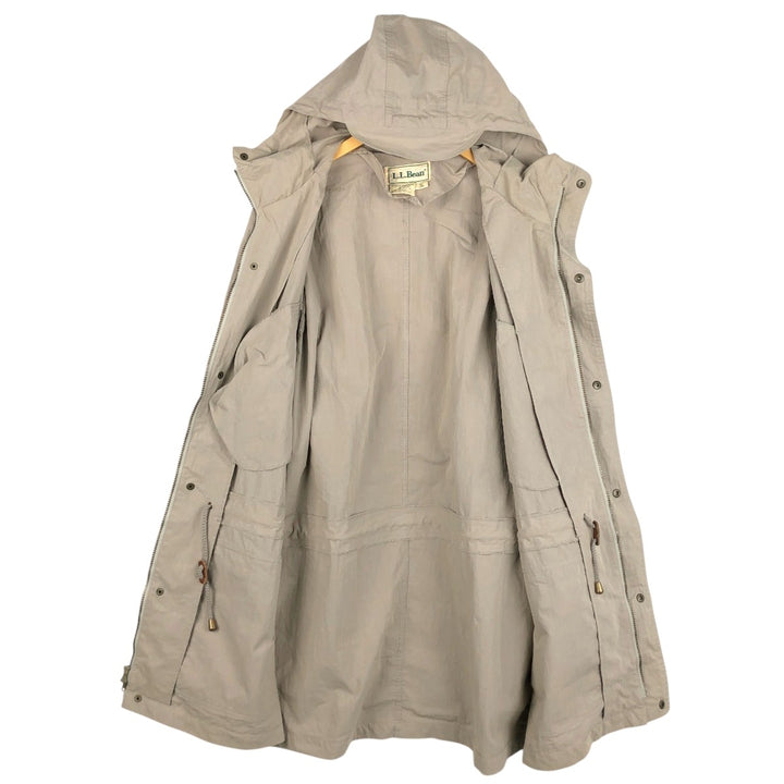 90s-00'S LLBean Mountain Parka Shell Jacket, Men's Size L (approx.), Vintage cotton Beige type Vintage Second Hand