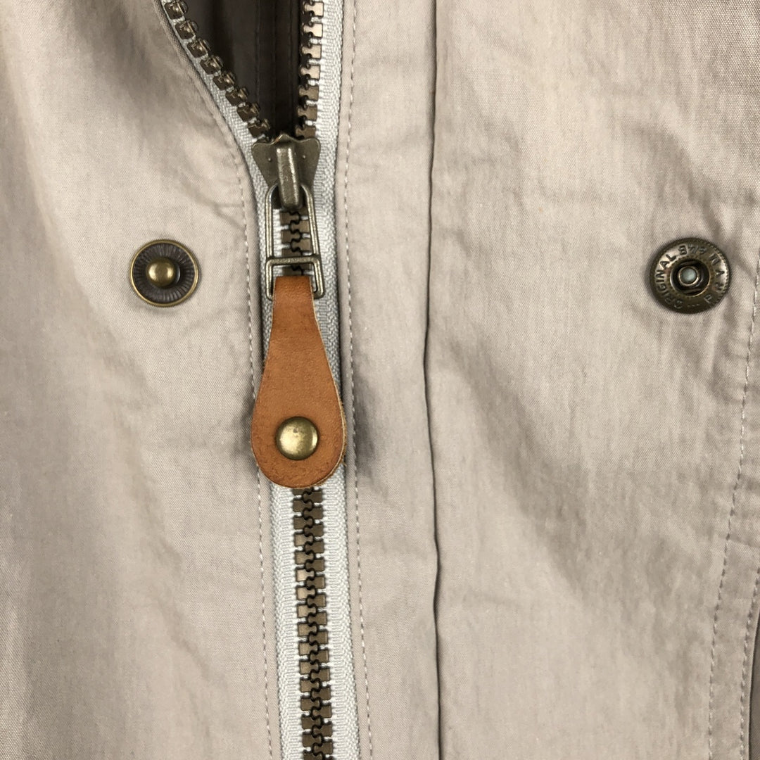 90s-00'S LLBean Mountain Parka Shell Jacket, Men's Size L (approx.), Vintage cotton Beige type Vintage Second Hand