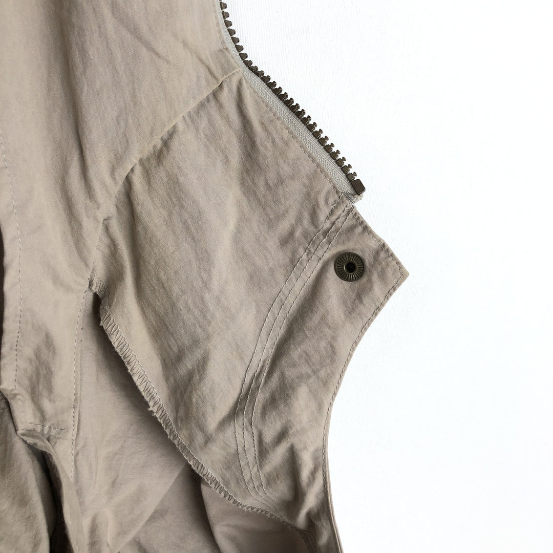 90s-00'S LLBean Mountain Parka Shell Jacket, Men's Size L (approx.), Vintage cotton Beige type Vintage Second Hand
