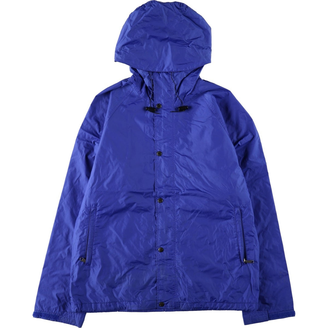 1990'S The North Face Mountain Parka Shell Jacket, Made in USA, Men's Size L (approx.), Vintage Nylon blue type Vintage Second Hand