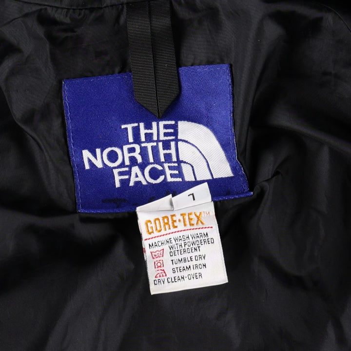 1990'S The North Face Mountain Parka Shell Jacket, Made in USA, Men's Size L (approx.), Vintage Nylon blue type Vintage Second Hand