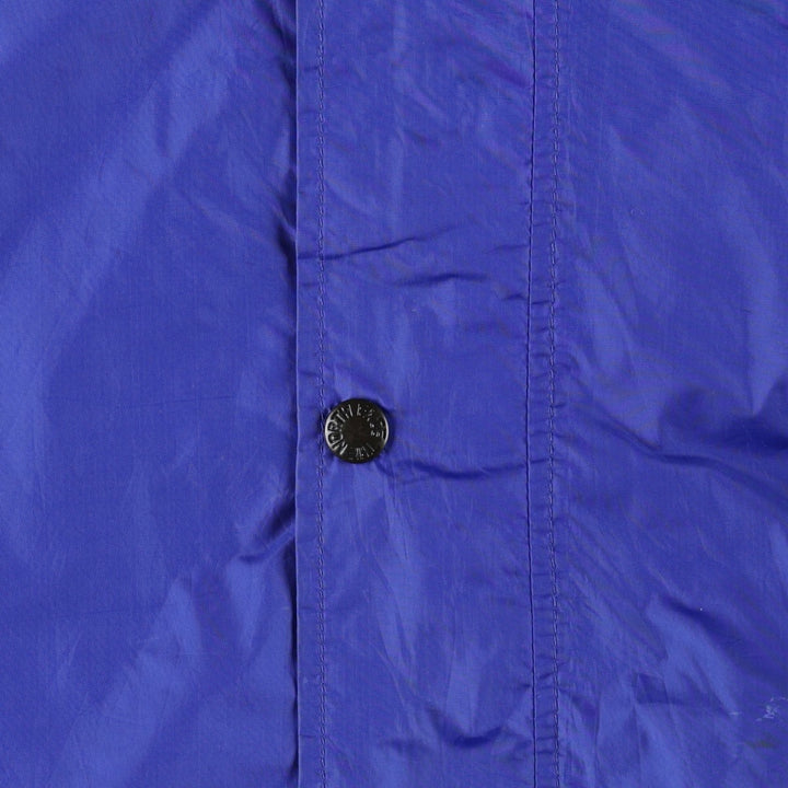 1990'S The North Face Mountain Parka Shell Jacket, Made in USA, Men's Size L (approx.), Vintage Nylon blue type Vintage Second Hand