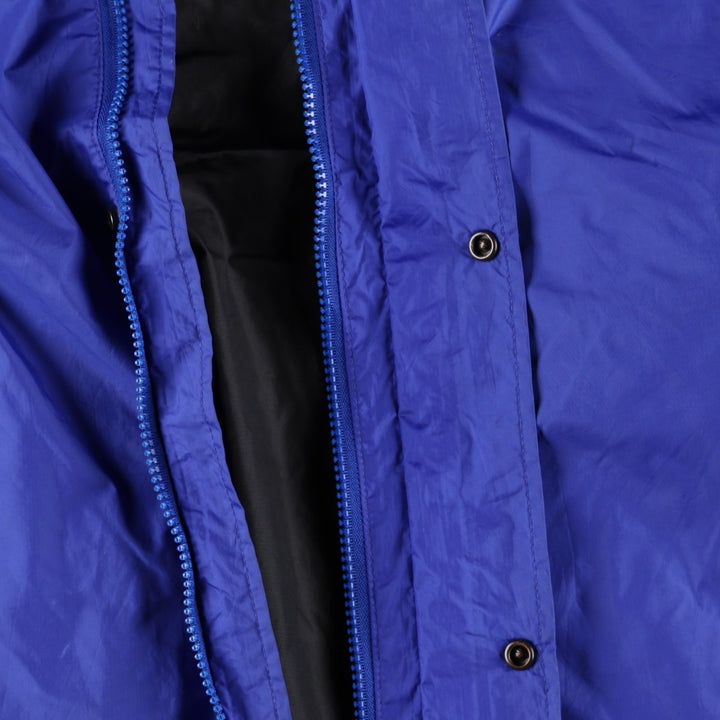 1990'S The North Face Mountain Parka Shell Jacket, Made in USA, Men's Size L (approx.), Vintage Nylon blue type Vintage Second Hand