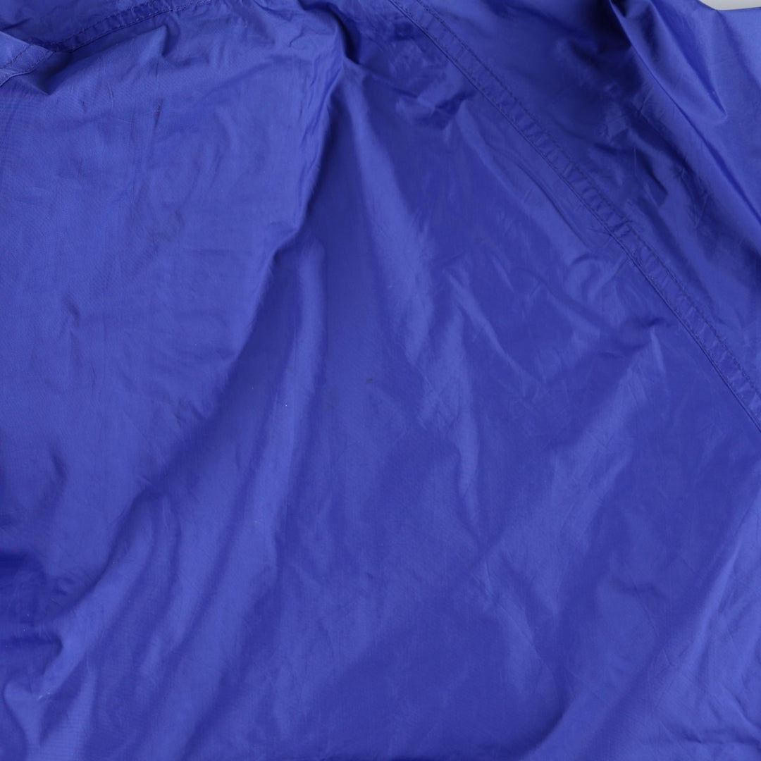 1990'S The North Face Mountain Parka Shell Jacket, Made in USA, Men's Size L (approx.), Vintage Nylon blue type Vintage Second Hand