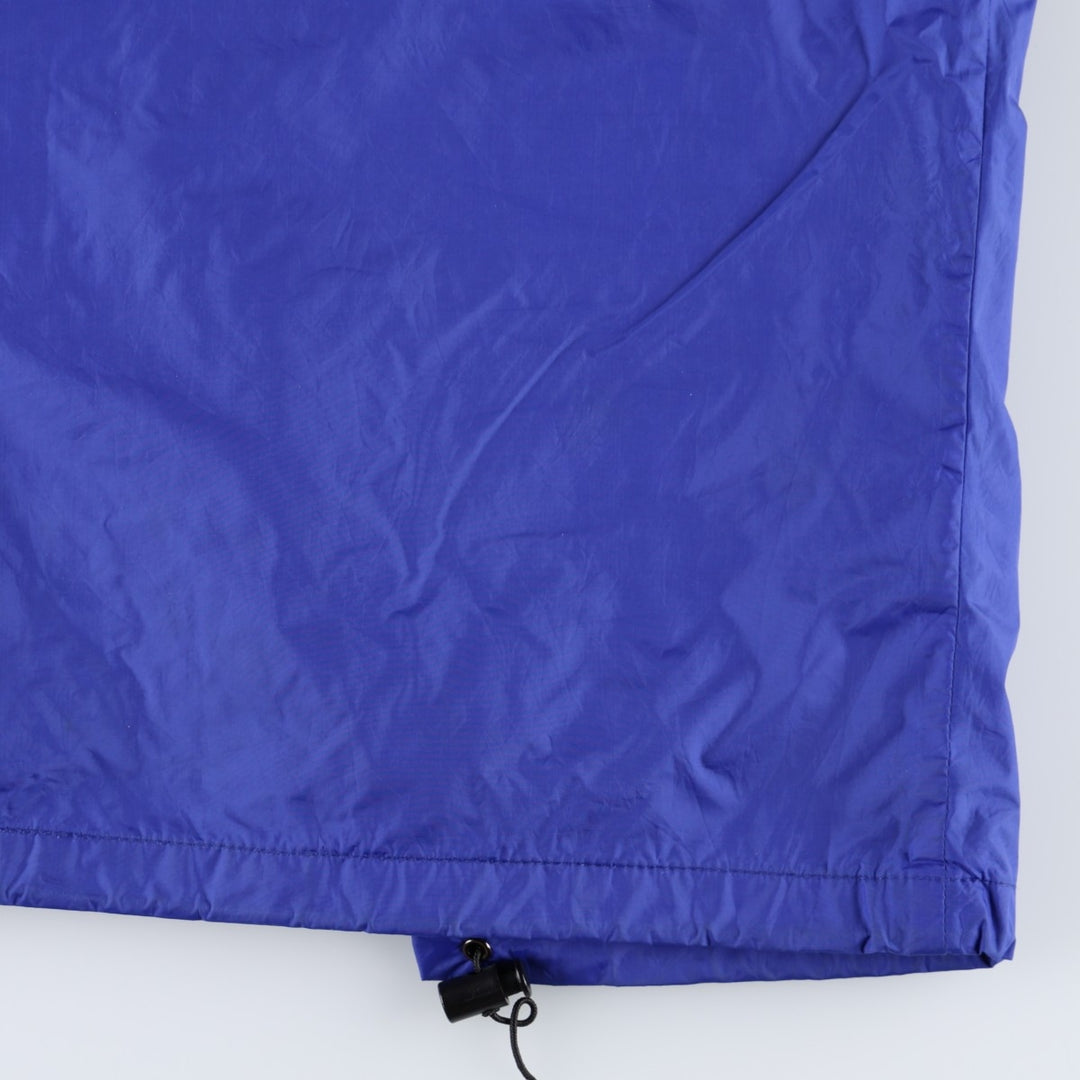1990'S The North Face Mountain Parka Shell Jacket, Made in USA, Men's Size L (approx.), Vintage Nylon blue type Vintage Second Hand