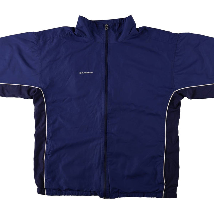 Reebok windbreaker, men's size XXL (equivalent) polyester blue type Vintage Second Hand