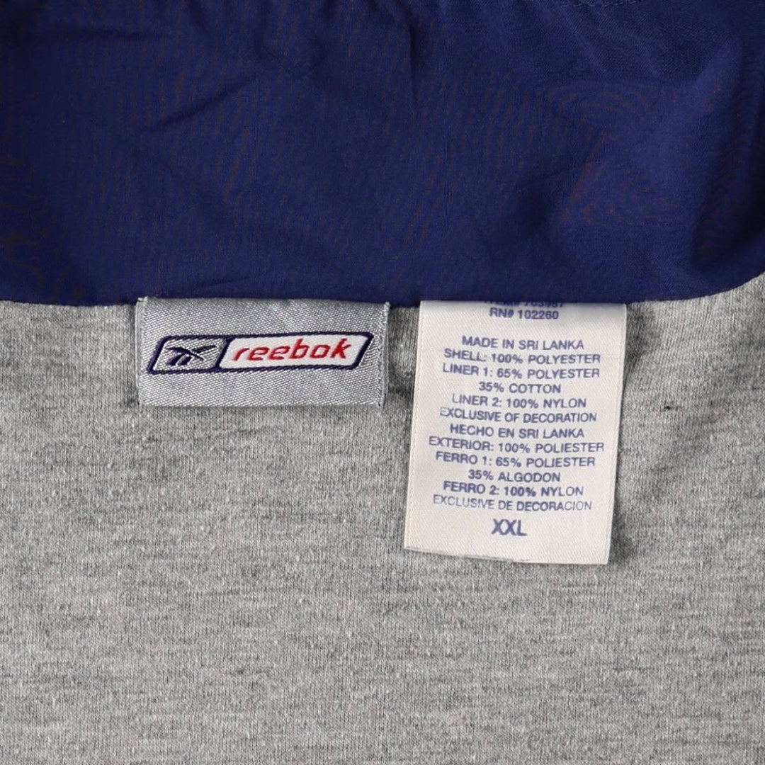 Reebok windbreaker, men's size XXL (equivalent) polyester blue type Vintage Second Hand