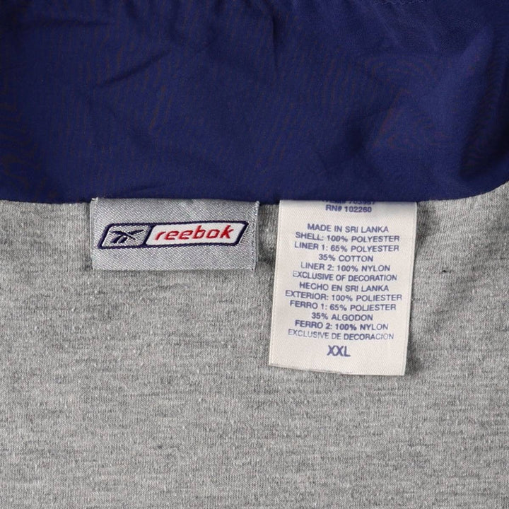 Reebok windbreaker, men's size XXL (equivalent) polyester blue type Vintage Second Hand