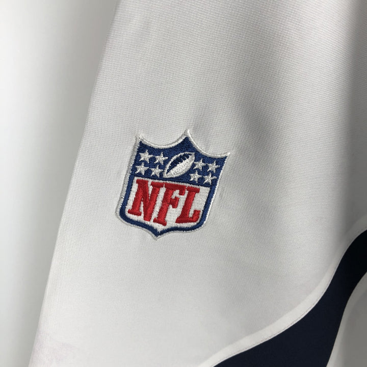 Reebok NFL Dallas Cowboys Half-Zip Warm-Up Pullover (Men's XL equivalent) polyester white type Vintage Second Hand