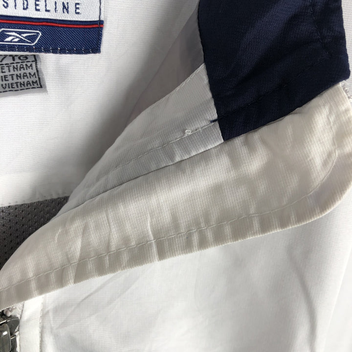 Reebok NFL Dallas Cowboys Half-Zip Warm-Up Pullover (Men's XL equivalent) polyester white type Vintage Second Hand