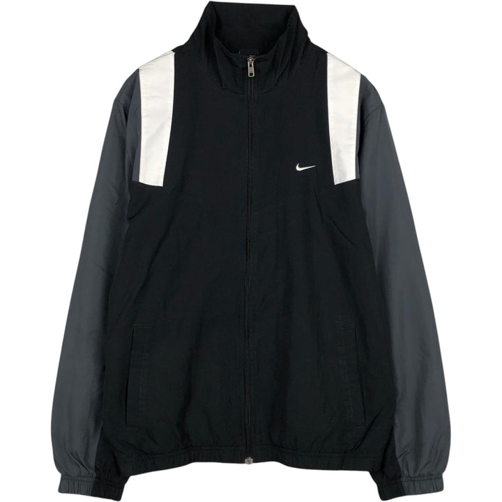 Nike windbreaker, men's size L polyester black type Vintage Second Hand