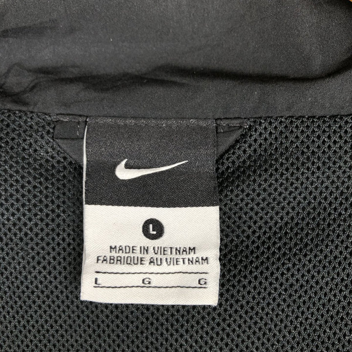 Nike windbreaker, men's size L polyester black type Vintage Second Hand