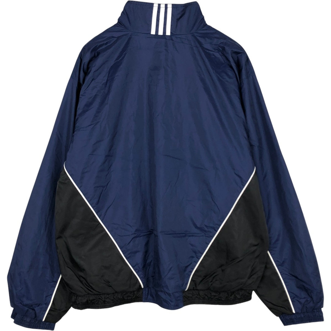00'S Adidas nylon jacket, men's size L Nylon blue type Vintage Second Hand