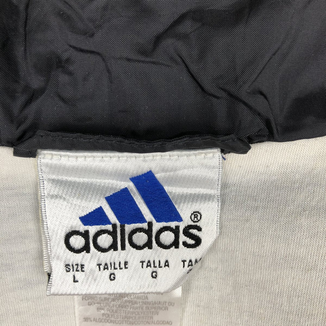 00'S Adidas nylon jacket, men's size L Nylon blue type Vintage Second Hand