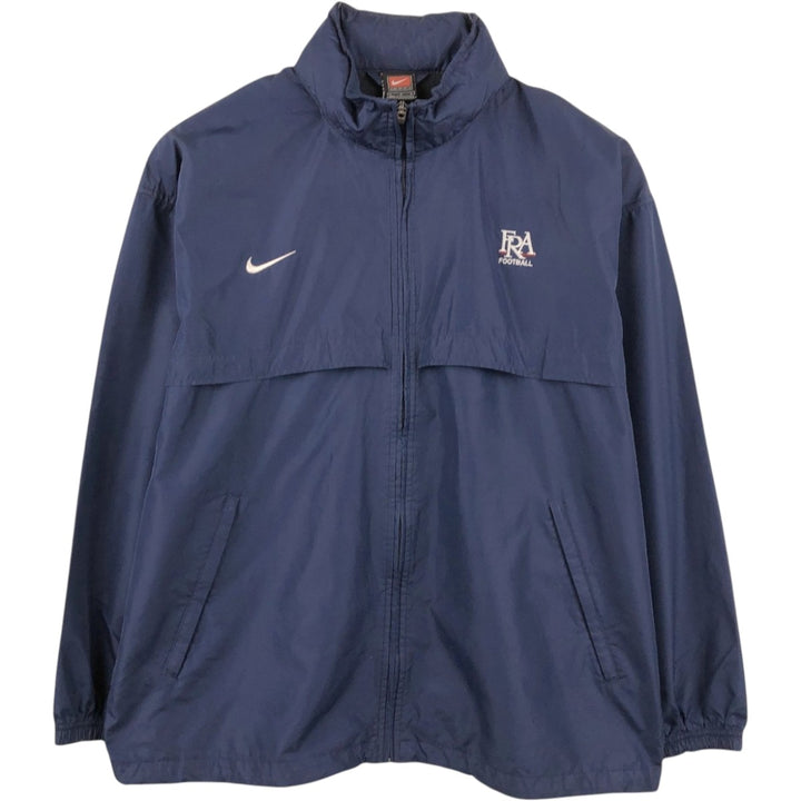 2000'S Nike Team College Windbreaker, Men's Size L (approx.) polyester navy blue type Vintage Second Hand