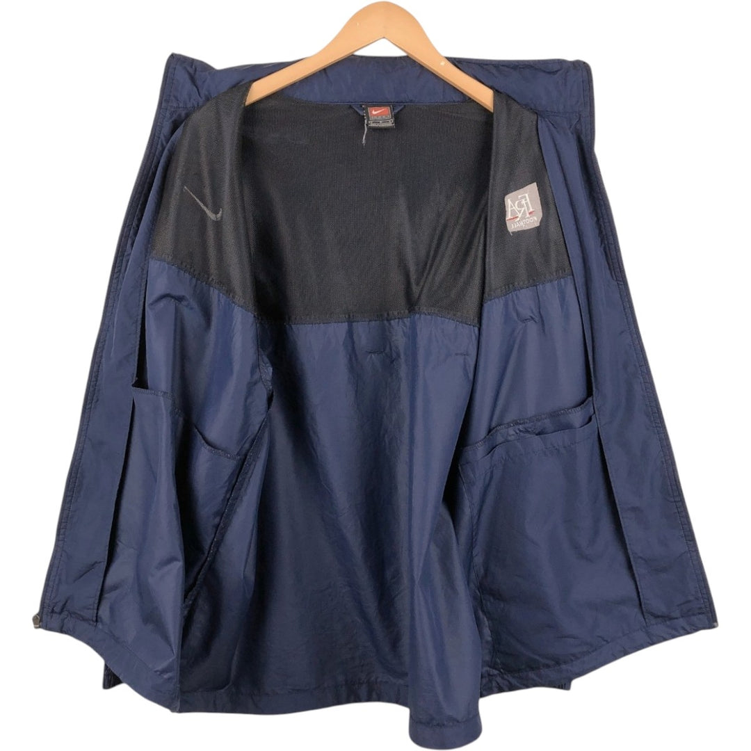 2000'S Nike Team College Windbreaker, Men's Size L (approx.) polyester navy blue type Vintage Second Hand