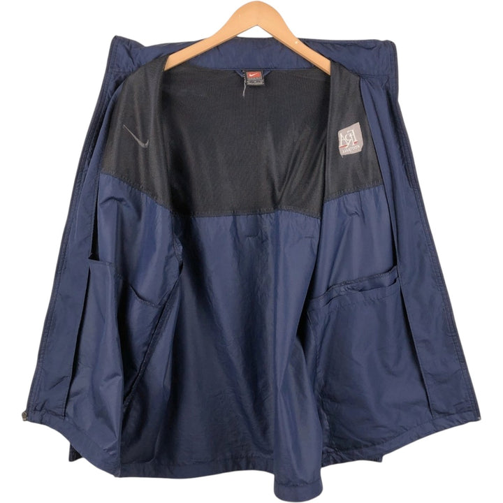 2000'S Nike Team College Windbreaker, Men's Size L (approx.) polyester navy blue type Vintage Second Hand