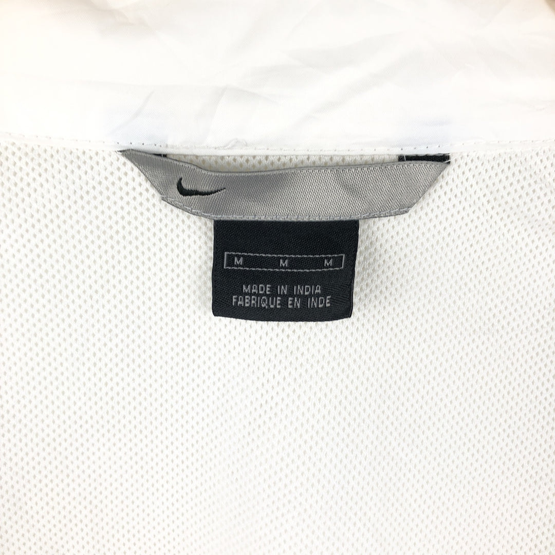 00'S Nike Windbreaker Men's M size polyester white type Vintage Second Hand