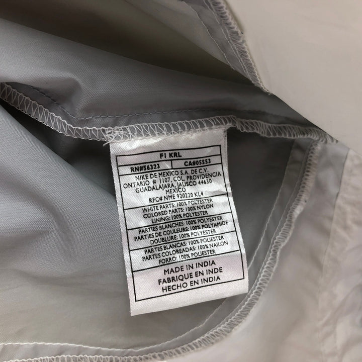 00'S Nike Windbreaker Men's M size polyester white type Vintage Second Hand