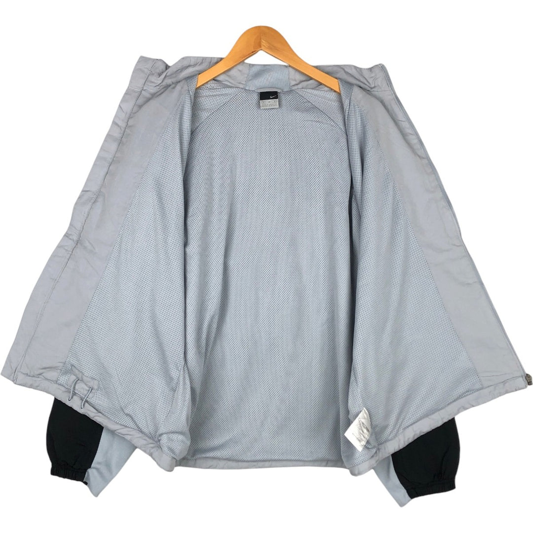 2000'S Nike Windbreaker, Men's Size L (approx.) polyester gray type Vintage Second Hand