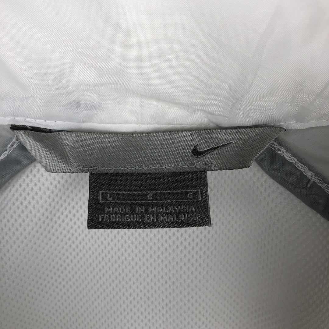 2000'S Nike Anorak Jacket, Men's Size L polyester white type Vintage Second Hand