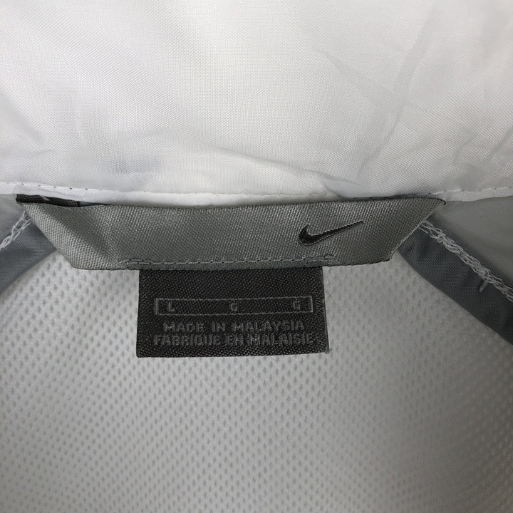 2000'S Nike Anorak Jacket, Men's Size L polyester white type Vintage Second Hand