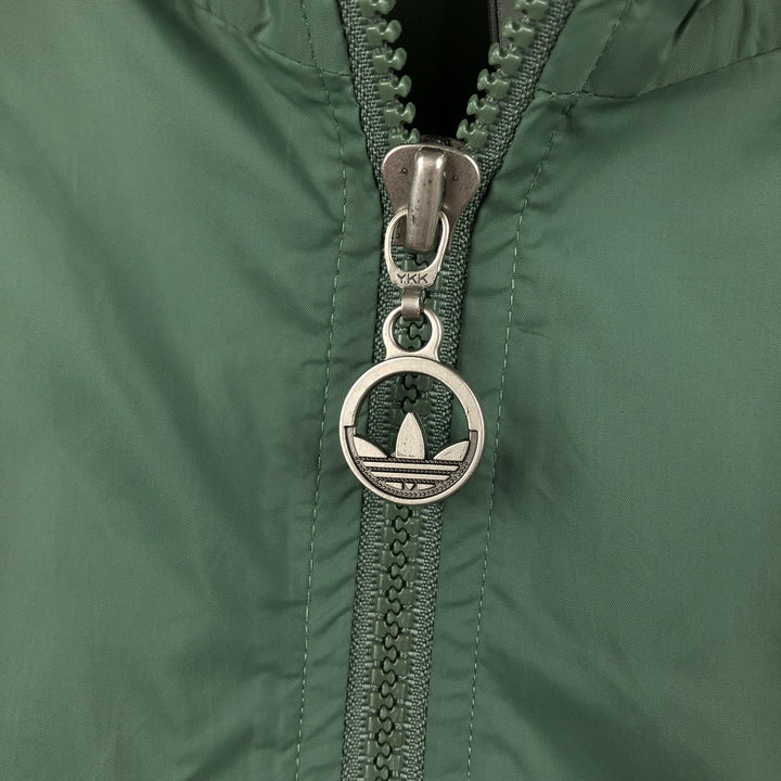 Adidas Trefoil Logo Nylon Jacket, Men's Size L (approx.) Nylon Khaki type sage green Vintage Second Hand