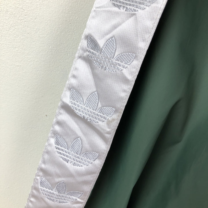 Adidas Trefoil Logo Nylon Jacket, Men's Size L (approx.) Nylon Khaki type sage green Vintage Second Hand